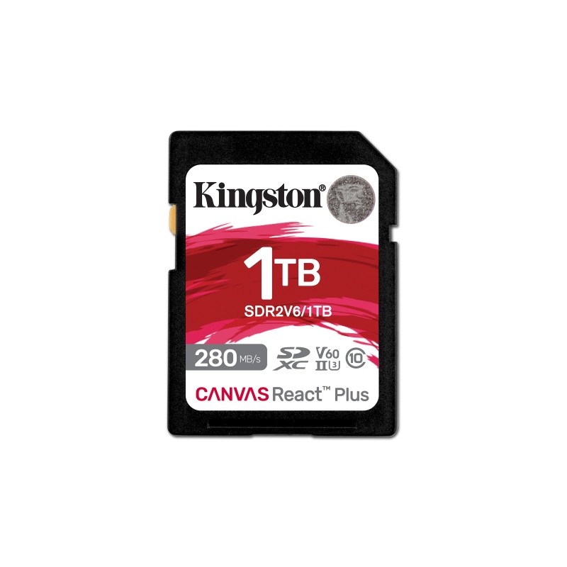 Kingston Canvas React Plus V60 1TB SDXC Speicherkarte 4K-UHS-II